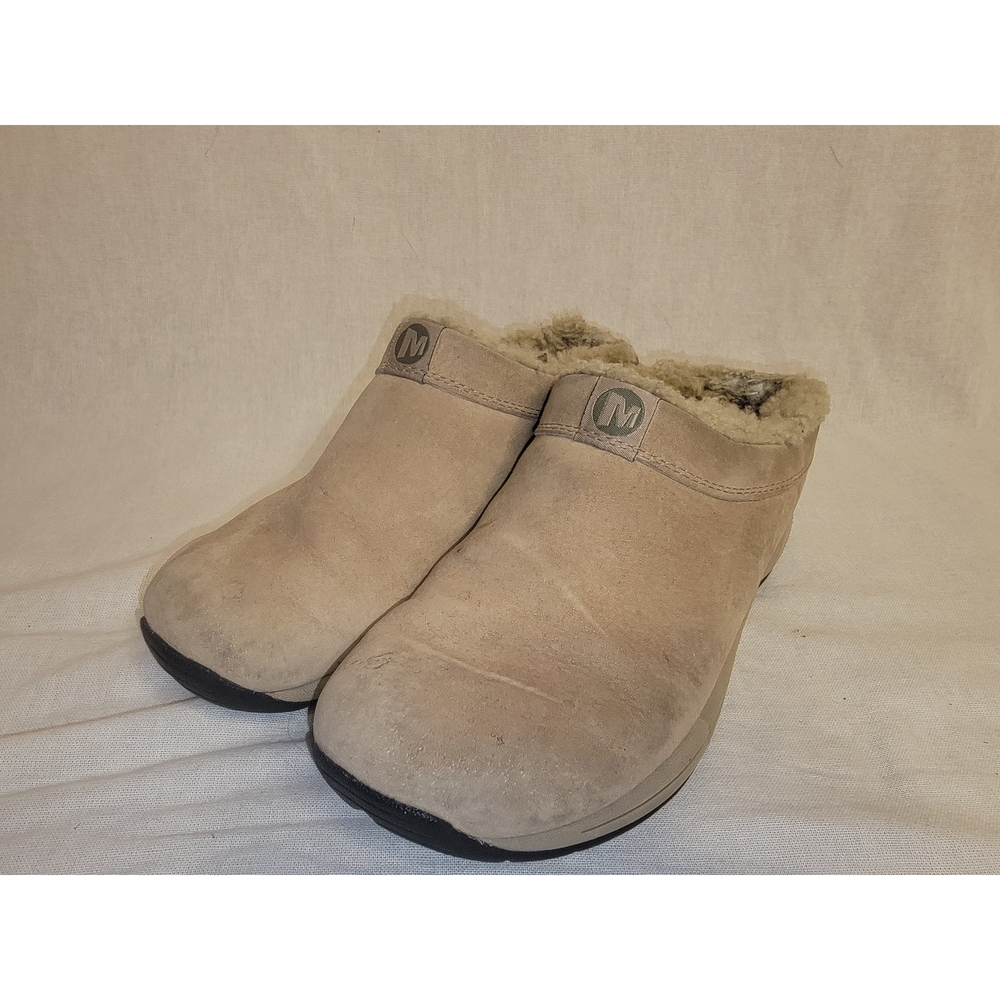 Merrell Primo Chill Slide Beige Womens 9.5 Slip On Loafers